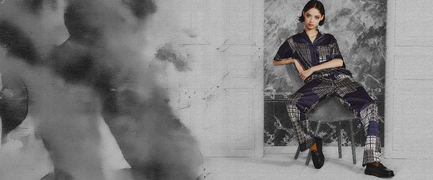 ダブスタ　ロゴラインテーププリーツスカート DOUBLE STANDARD CLOTHING（ダブルスタンダードクロージング）の