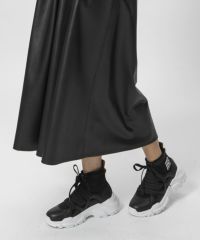 DSC / フェイクレザースカート BOTTOMS Night STORE | ダブル