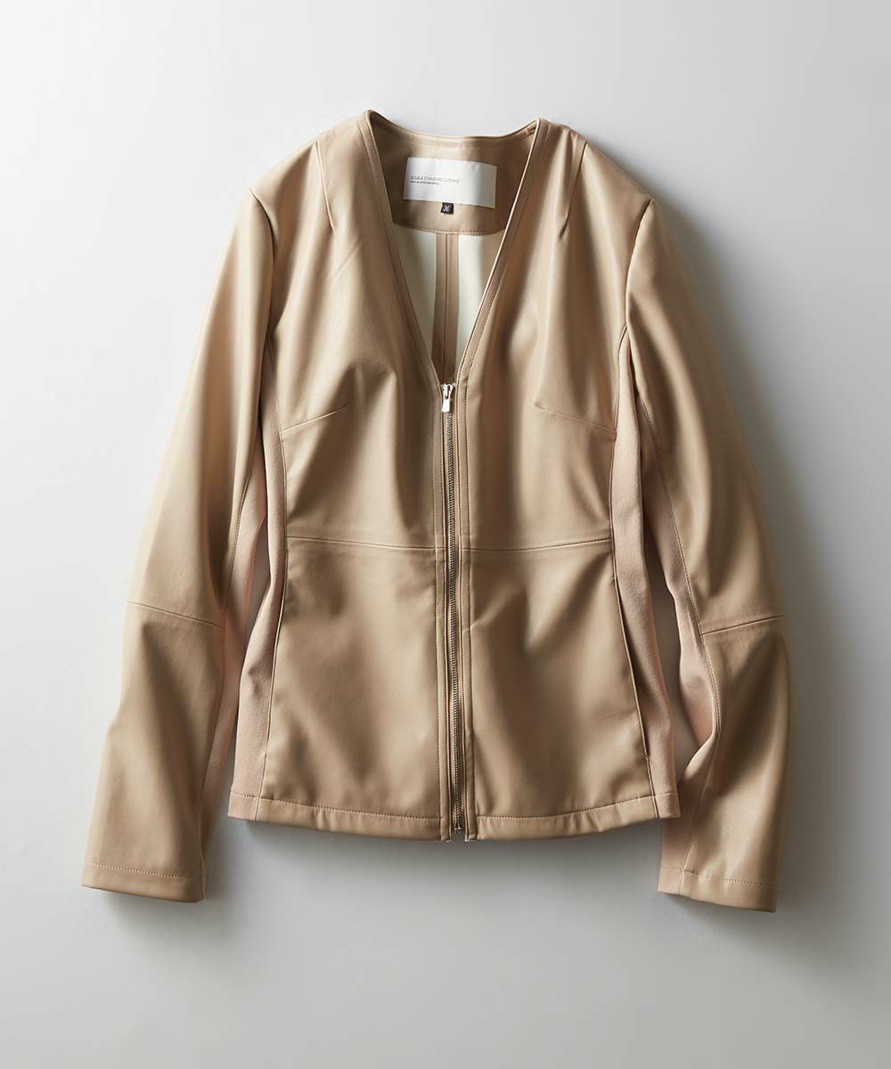 DSC / フェイクレザージャケット OUTERS Night STORE | ダブル 