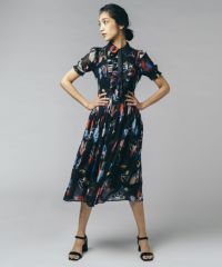 Dsc オリジナルプリントサテンワンピース Dresses Night Store ダブルスタンダードクロージング公式通販