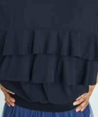 Sov. / バックフリルショートブルゾン OUTERS Night STORE
