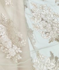 Sov. / ペイズリー刺繍チュールスカート(SALE)