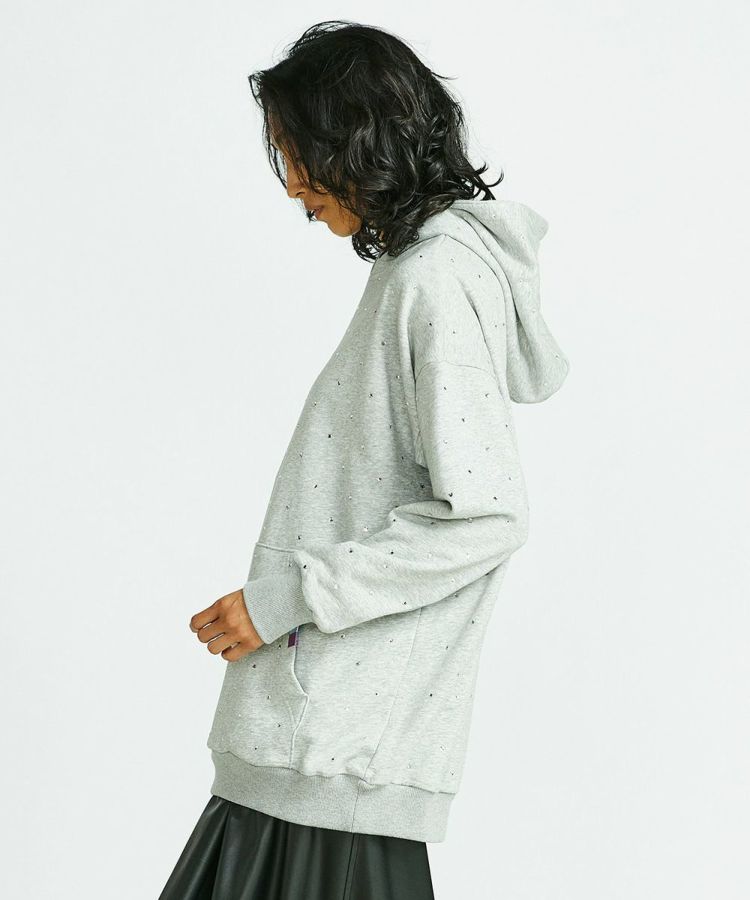 DSC / ラインストーンオーバサイズパーカー（WEB限定） TOPS Night