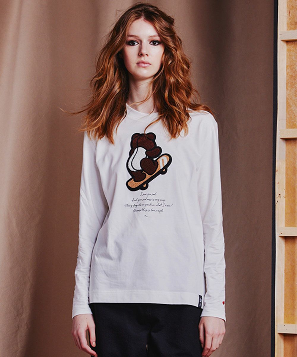 DSC / ベアワッペンロングTシャツ TOPS Night STORE | ダブル  