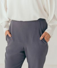 qualite｜【セットアップ対応】バックサテンジョーゼットパンツ