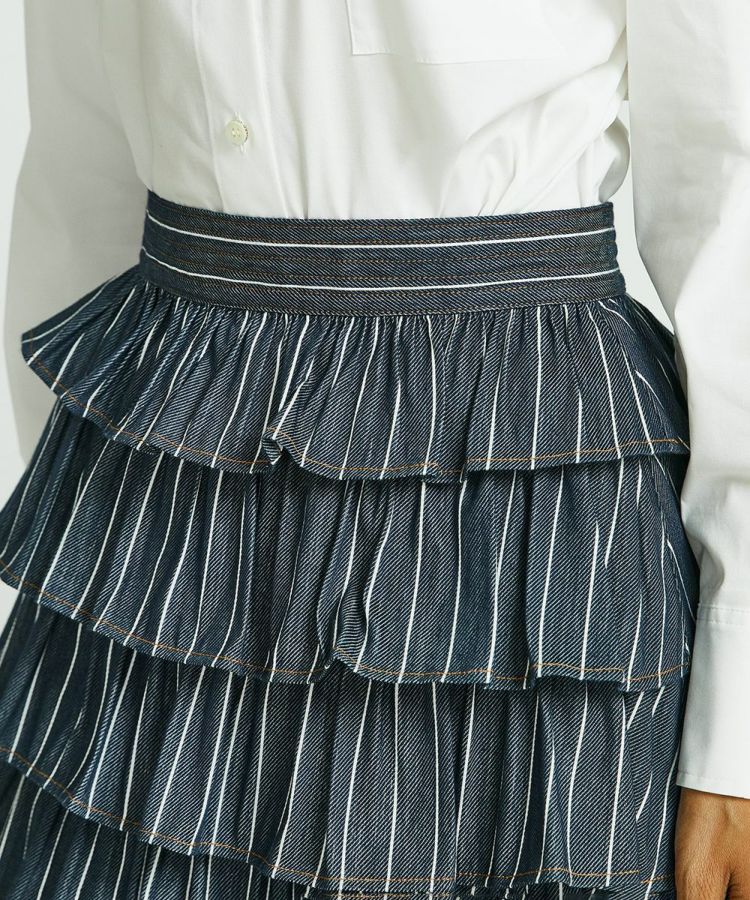 DOUBLESTANDARDCLOTHING 8段フリルティアードスカート38 Amazon.co.jp: [ダブルスタンダードクロージング] 8段フリル