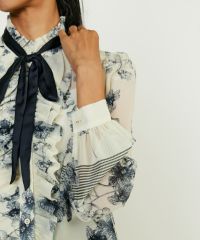 Sov. / フラワーシフォンブラウス TOPS Night STORE | ダブル 