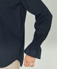 【着用1回】ダブルスタンダードクロージング　スタンドカラーフリルシャツ♡ブラック DSC /スタンドカラーフリルブラウス TOPS Night STORE | ダブル