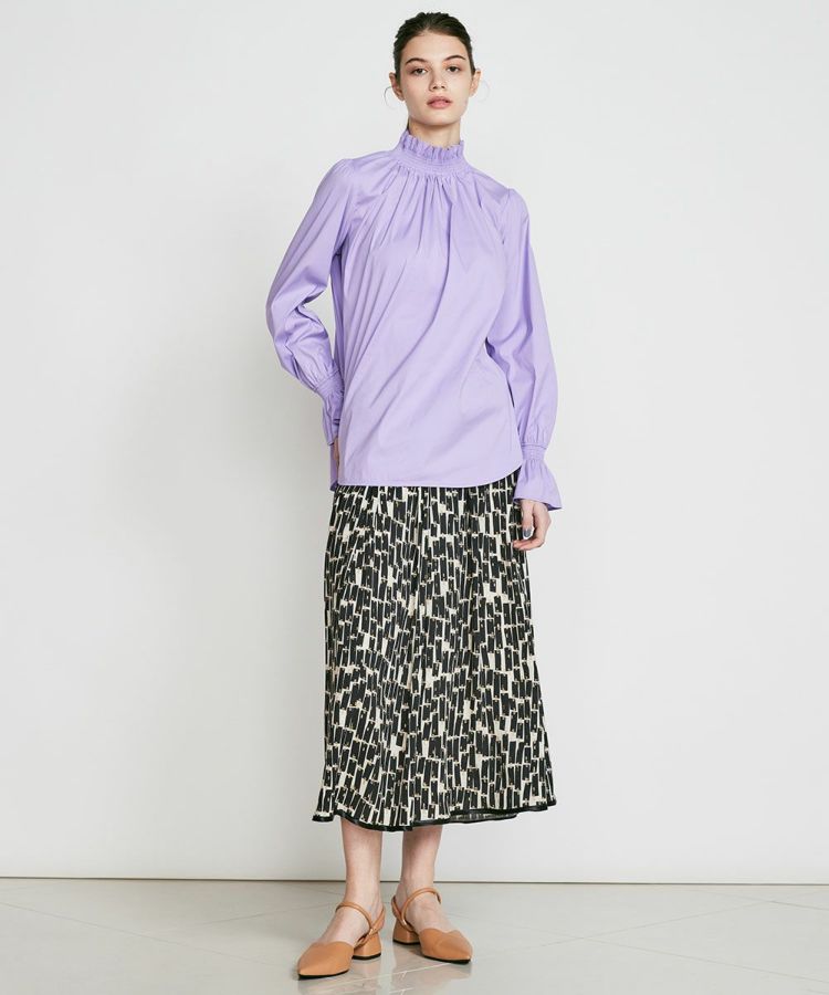 DSC /スタンドカラーフリルブラウス TOPS Night STORE | ダブル