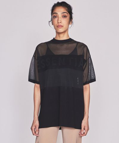 ESSENTIAL / シアーニットロゴTシャツ ESSENTIAL Night STORE