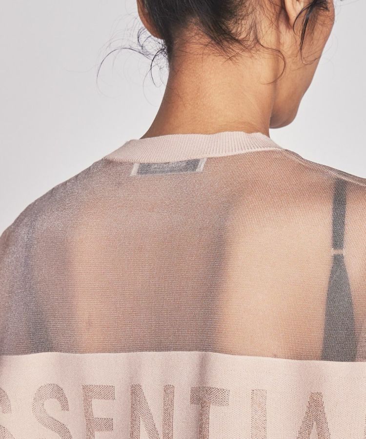 ESSENTIAL / シアーニットロゴTシャツ ESSENTIAL Night STORE | ダブル