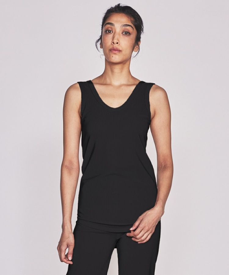 DOUBLE STANDARD CLOTHING - 人気❣️DOUBLE STANDARD CLOTHING タンクトップ　イエロー ESSENTIAL / カップ付きトリコットタンクトップ ESSENTIAL Night