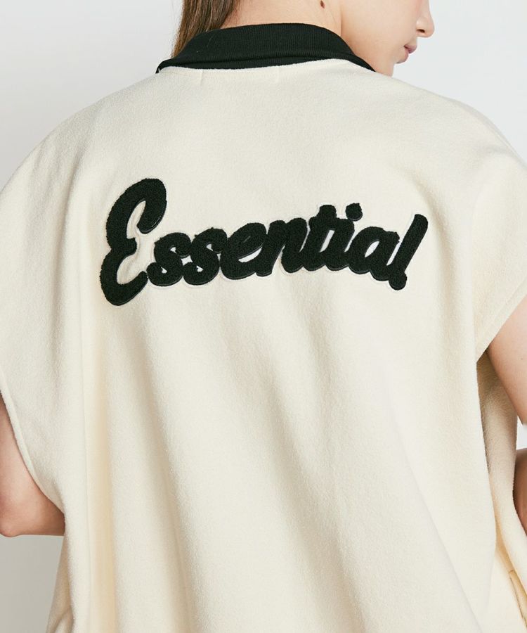 ESSENTIAL / ブークレー裏毛スタジャンベスト ESSENTIAL Night STORE