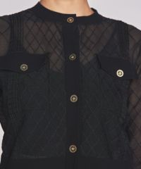 Sov. - 【美品】Sov. ブラックカーディガン 36 Sサイズ Sov. - 【美品】Sov. ブラックカーディガン 36 Sサイズの通販 by