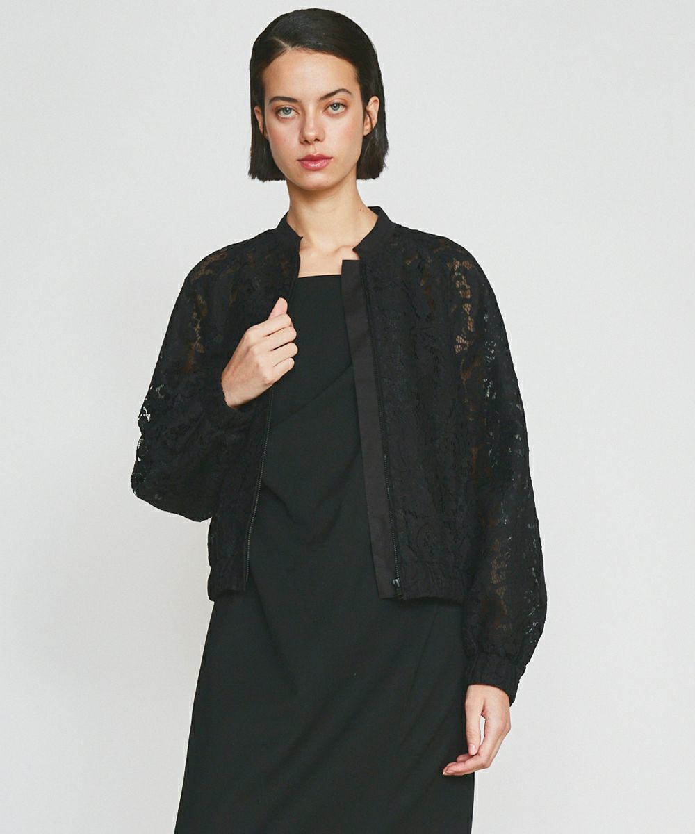 Sov. / リーフレースブルゾン OUTERS Night STORE | ダブル  