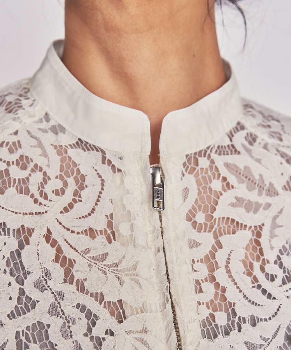 Sov. / リーフレースブルゾン OUTERS Night STORE | ダブル  