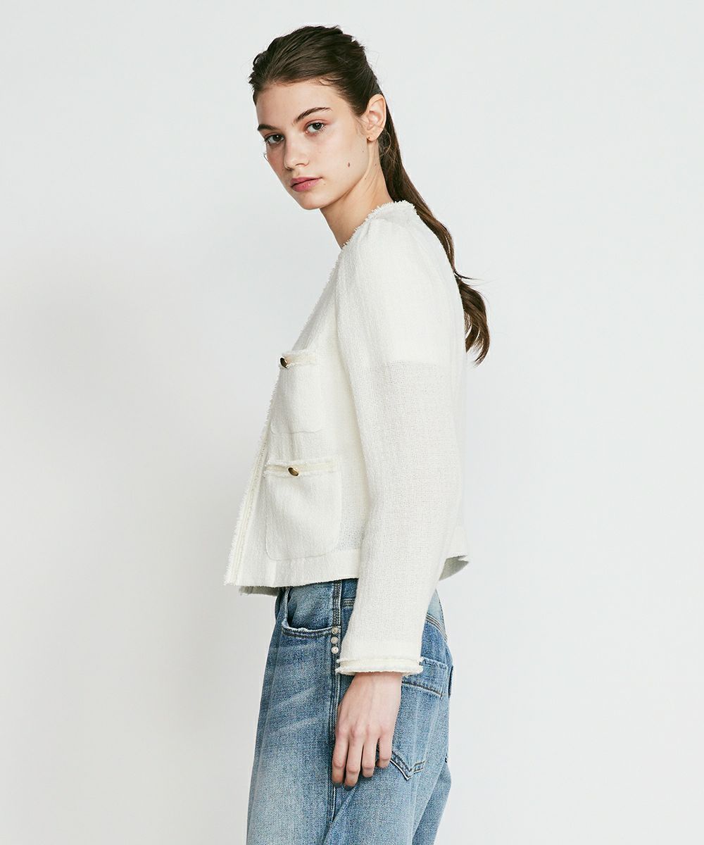 Sov. / リネンノーカラージャケット OUTERS Night STORE Sov. / リネンノーカラージャケット OUTERS Night STORE
