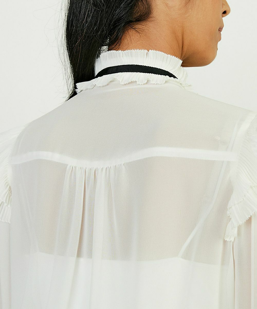 Sov. / ギャザーフリルデザインブラウス TOPS Night STORE  