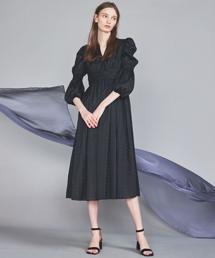 CORCOVADO / SHEER CHECK JACQUARDドレス(SALE) ドレス・ワンピース