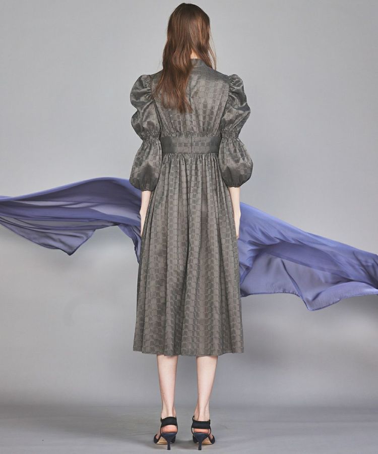 CORCOVADO / SHEER CHECK JACQUARDドレス(SALE) ドレス・ワンピース