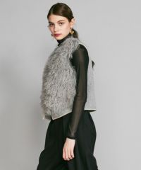 F I ower Sov.チベットラムファーベスト Amazon | [ダブルスタンダードクロージング] Sov.チベットラムファー