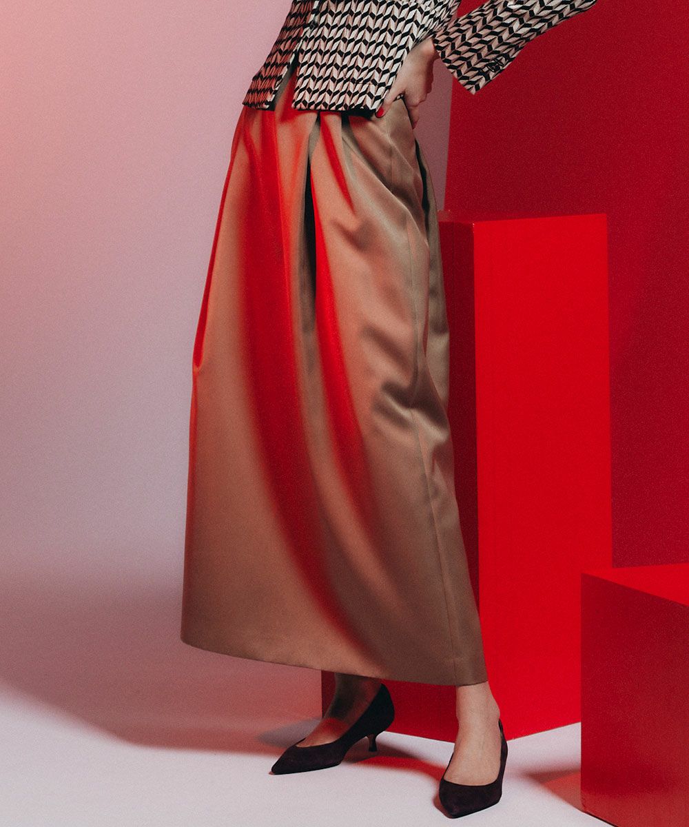 Sov. / サテンロングスカート(SALE) Sov. Night STORE | ダブル  