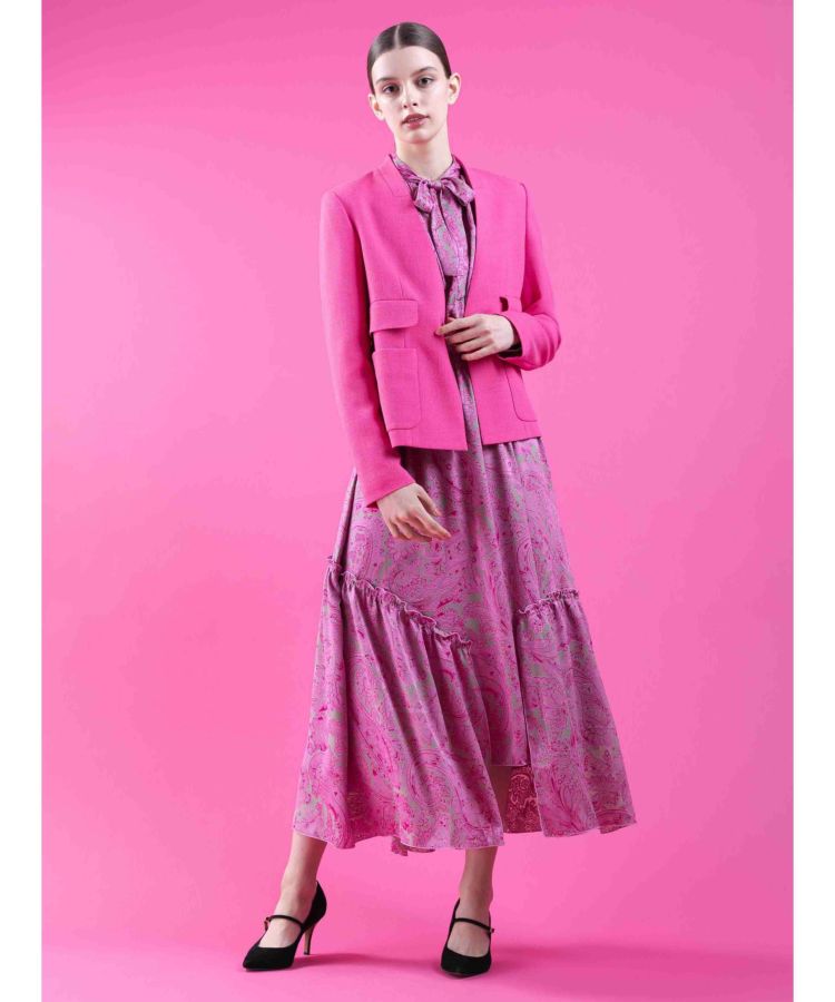 CORCOVADO / トリッカースラブジョーゼットジャケット(SALE) ブルゾン