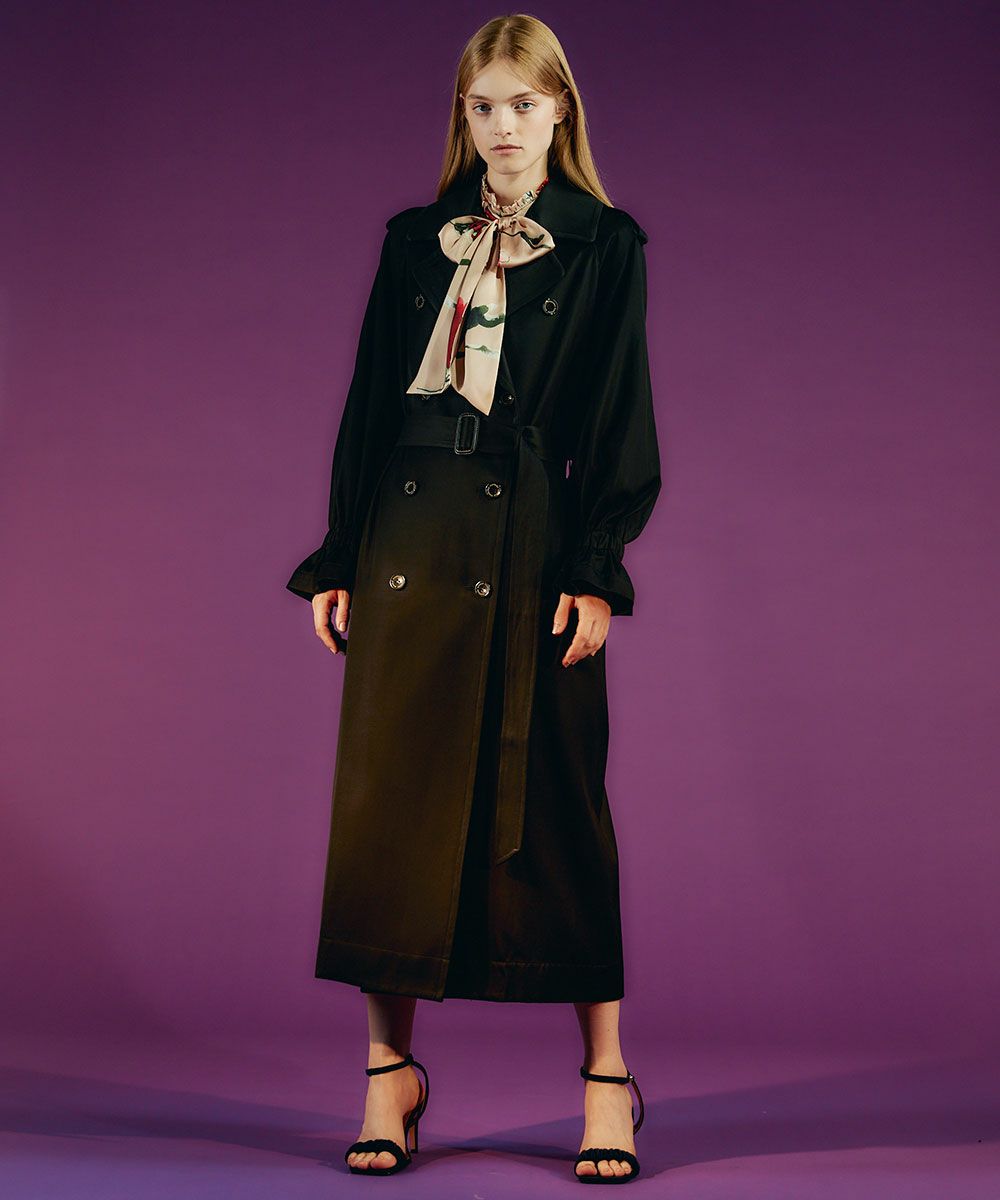 Sov. / フレアスリーブトレンチコート OUTERS Night STORE | ダブル  