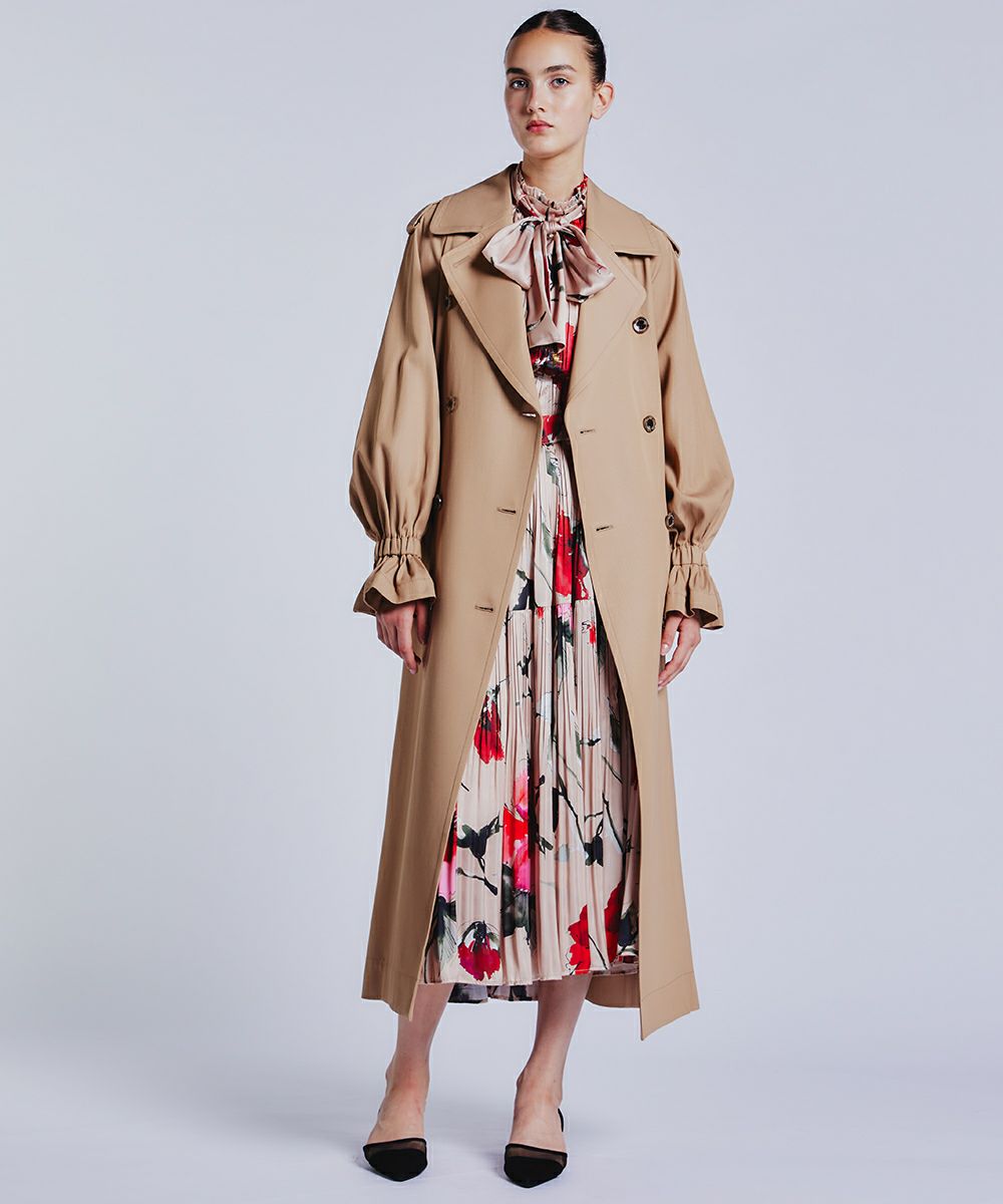 Sov. / フレアスリーブトレンチコート OUTERS Night STORE | ダブル  