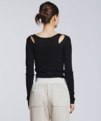 美品★ESSENTIALエッセンシャル カットアウト裏毛トップス ダブスタ ESSENTIAL / カットアウト裏毛トップス(SALE) ESSENTIAL Night