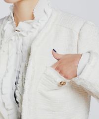 Sov. / ツイードノーカラージャケット OUTERS Night STORE