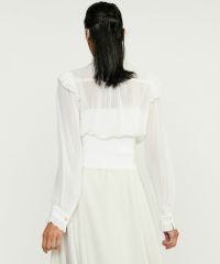 Sov. / ギャザーフリルデザインブラウス TOPS Night STORE