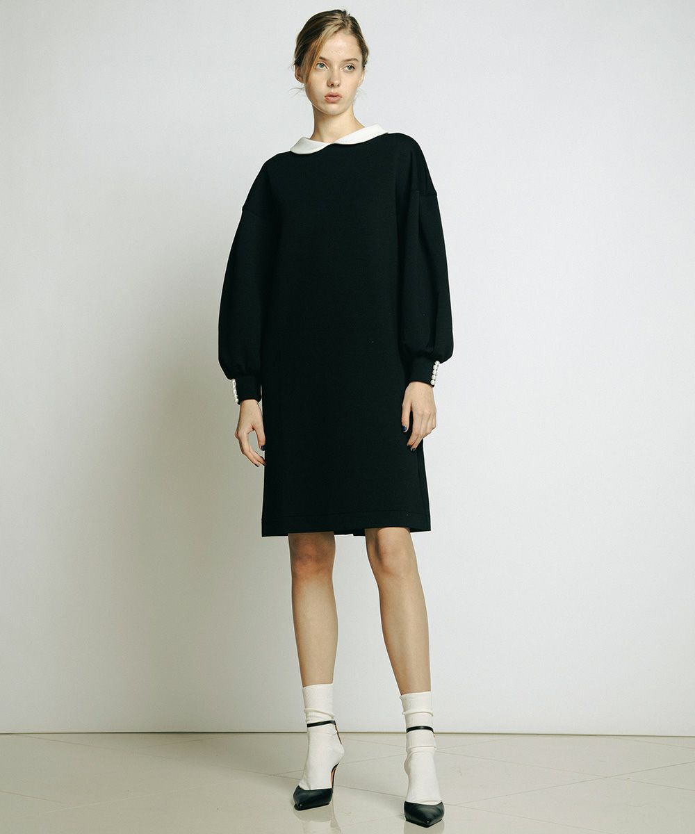 Sov. / ミリオラメントダブルエアーパール刺繍ワンピース（WEB限定  