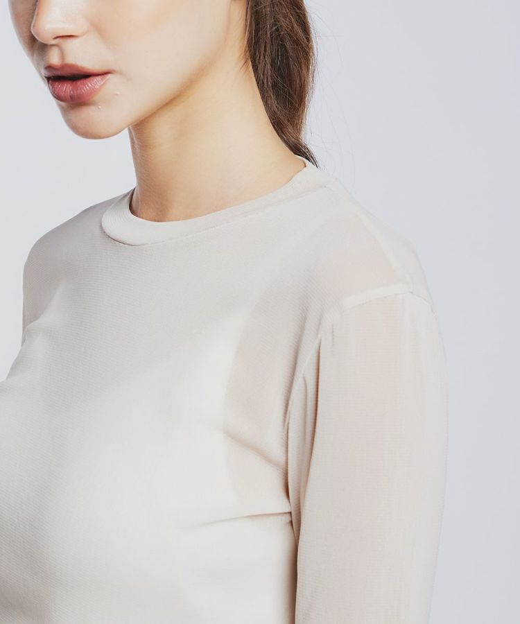 Sov. / チュールロングスリーブプルオーバー(SALE) TOPS Night