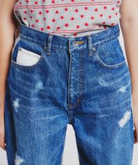 *CIDER* ダイヤモンド タッセル リップド デニム ショーツ ストレートデニムパンツ|HYSTERIC GLAMOUR MEN | HYSTERIC