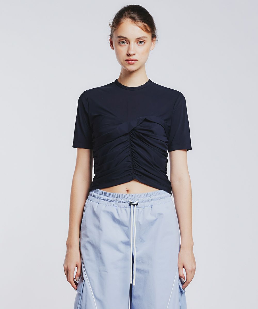 ESSENTIAL / コルセット風ギャザープルオーバー ESSENTIAL Night STORE 
