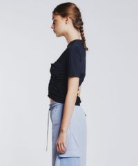 ESSENTIAL / コルセット風ギャザープルオーバー(SALE) ESSENTIAL