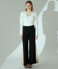 【使い勝手の良い】 ESSENTIAL / Night ESSENTIAL ストレッチデザイントップス(SALE) トップス