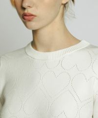 DSC / ハートインターシャニット TOPS Night STORE | ダブル