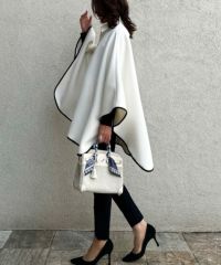 AKKO×Sov. /フロントジップステンカラーポンチョ（WEB限定）(SALE