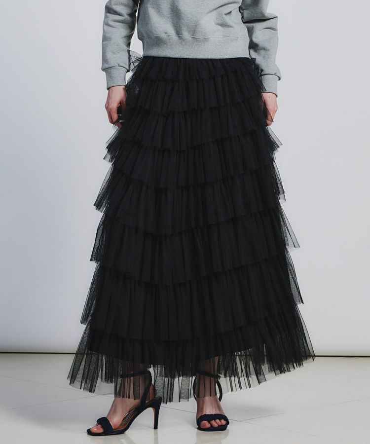 コムデギャルソン　赤いチュールティアードスカート　4枚重ね COMME des GARCONS COMME des GARCONS（コムデギャルソン