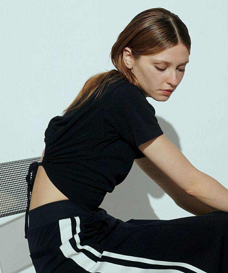 ダブルスタンダード　ESSENTIAL ショート丈カットソー ESSENTIAL / シルケットスムースクロップドカットソー TOPS