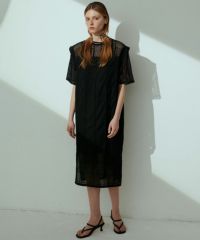 ESSENTIAL / ジオメトリックレースシアーワンピース(SALE
