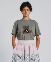 DSC / ベアプリントフライスTシャツ TOPS Night STORE | ダブル