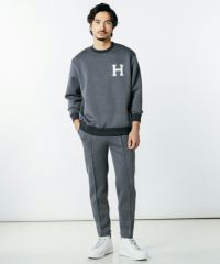 D/him H刺繍ダンボールニットロンT TOPS Night STORE | ダブル