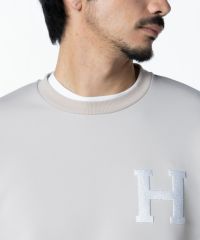 ダブルスタンドクロージングヒムD/him　「H」ロゴ刺繍 ダンボールニットロンT ダブルスタンドクロージング D/him 「H」ロゴ刺繍 ダンボール