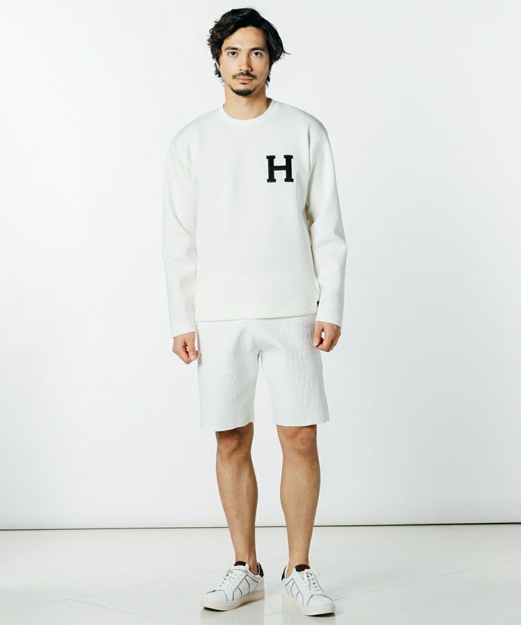 爆買い！ Night TOPS H刺繍スキューバニットロンT D/him STORE ダブル | トップス