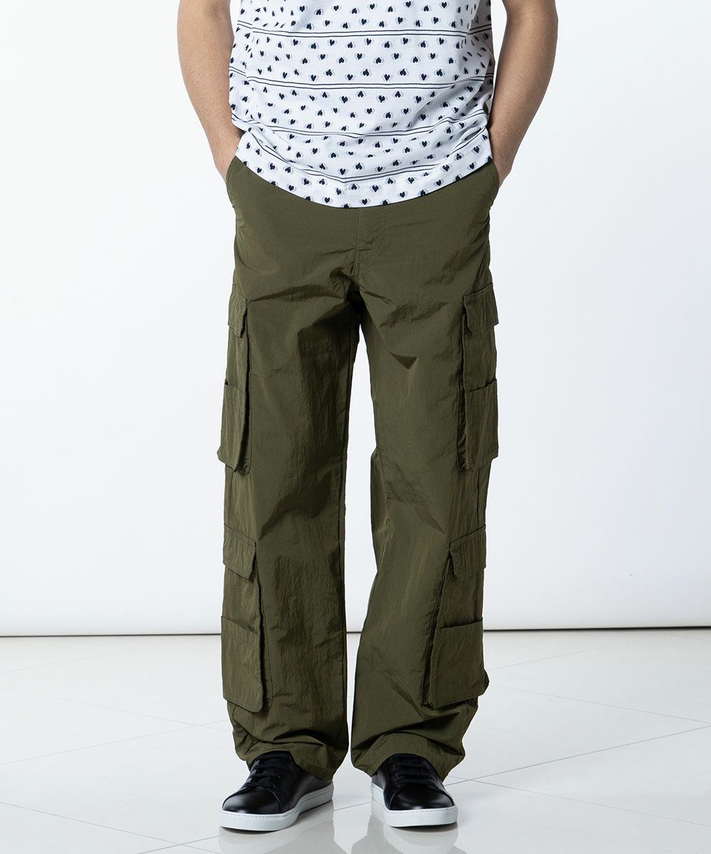 D/him ナイロンカーゴパンツ (OUTLET) BOTTOMS Night STORE | ダブル 