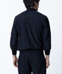 【新品・44サイズ】D/him・ ベージュ中綿シャツブルゾン セール】中綿入りナイロンシャツブルゾン（ブルゾン）｜shesame
