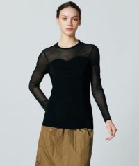DSC/コルセットニットシアーカットソー(WEB限定)(SALE) TOPS